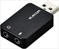 USB-AADC01BK USBｵｰﾃﾞｨｵ変換ｱﾀﾞﾌﾟﾀ/ﾌﾞﾗｯｸ  「テレワーク向け」