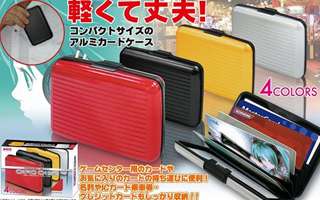 【クリックで詳細表示】ポケットアルミカードケース (ゴールド) 数量限定特価品！