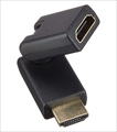 HDMI-3DC 3つの関節でクルクル回るHDMIアダプタ（180°関節×2、90°関節×1）