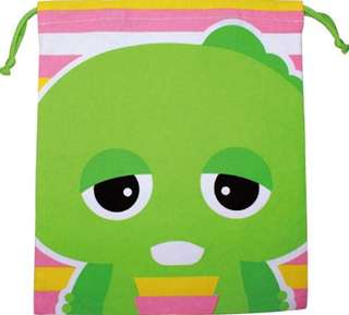 【クリックでお店のこの商品のページへ】FRK193 キャラクター巾着(S) ガチャピン ガチャピン&ムック