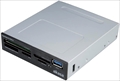 AK-ICR-27A USB 3.0マルチメモリーカードリーダーとUSB 3.0ポートを3.5インチベイ1段に！