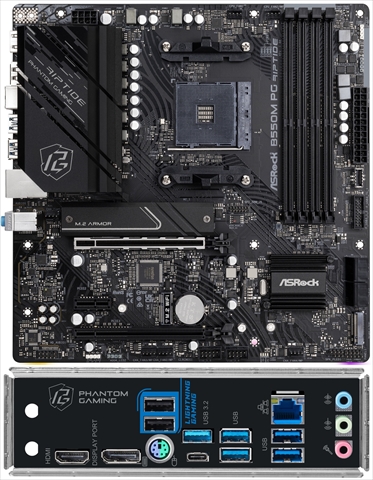 中古】ASRock ちょろい B550M PG Riptide B550/AM4/2.5GbitLAN