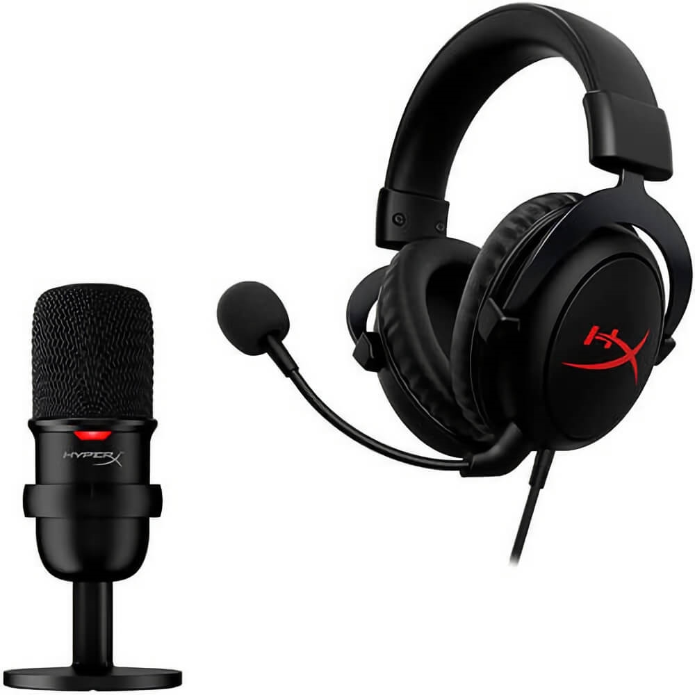HyperX Streamer Starter Pack HBNDL0001 ゲーミングヘッドセットCloud Core  コンデンサーマイク SoloCastセット | マイク | ゲーミングデバイス | ゲーミング | PCパーツと自作パソコン・組み立てパソコンの専門店 | 1's  PCワンズ