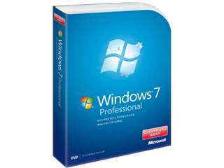 【クリックで詳細表示】Windows 7 Professional SP1 パッケージ版