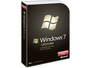 【クリックで詳細表示】Windows 7 Ultimate SP1 パッケージ版