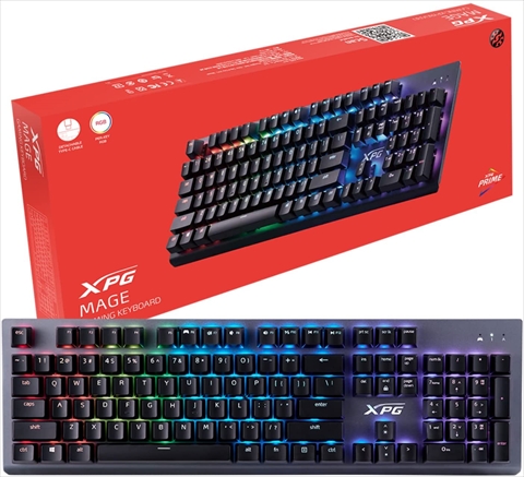 XPG MAGE RGB Keyboard 赤軸 MAGE104RD-BKCWW | キーボード ...