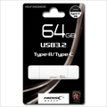 HDUF134C64G3C USB3.2 Gen2 Type-C メモリ Type-Aコネクタ搭載　☆6個まで￥250クリックポスト対応可能！