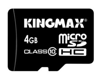 【クリックでお店のこの商品のページへ】KINGMAX micro SDHC 4GB(KM-MCSDHC10X4G)