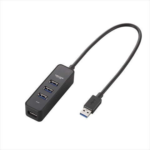 U3H-T405BBK マグネット付き4 ポートUSB3．0 ハブ