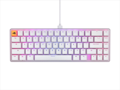 Glorious GMMK 2 65% Pre-Built ANSI USA White GLO-GMMK2-65-FOX-W GLO-GMMK2-65-FOX-W