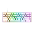 K5-RGB-CPT-TPWHITE-R-US K5コンパクト RGB 透過ホワイト メカニカル ゲーミングキーボード 65% US配列（赤軸：ホットスワップ対応）