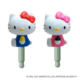 【クリックで詳細表示】SR-2445 プラギィ ハローキティ(PK) イヤホンジャックに挿さるキティ