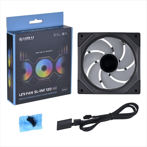 UNI FAN SL-INFINITY 120 Single Pack Black UF-SLIN120-1B 