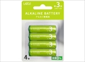 LA-T3X4 単3アルカリ乾電池4本 ☆6個まで￥300ネコポス対応可能！