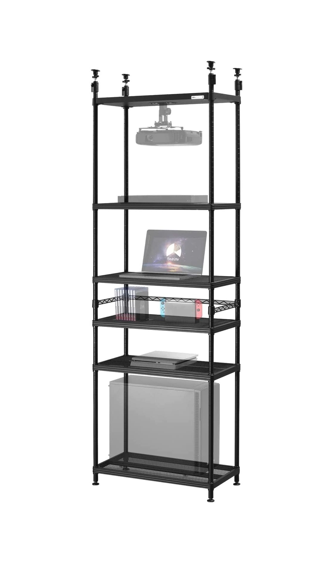 BHP-2400N-BK 天吊プロジェクターラック2 プロジェクター専用収納