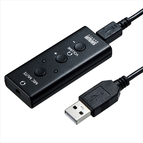 MM-ADUSB4 USBオーディオ変換アダプタ（4極ヘッドセット用）