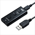 MM-ADUSB4 USBオーディオ変換アダプタ（4極ヘッドセット用）