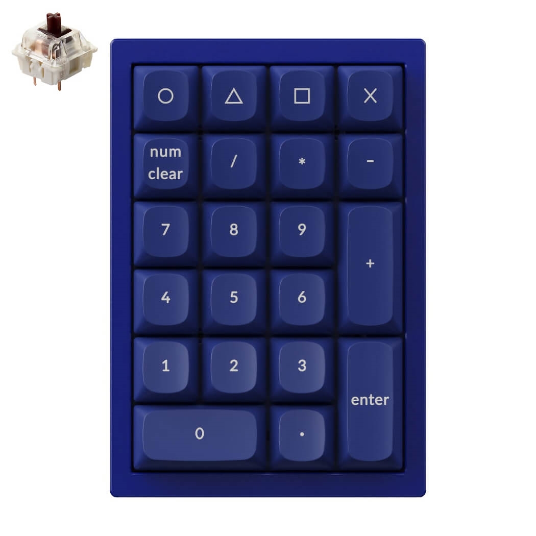 Keychron Q0 QMK カスタム・テンキー - 組み立て済み / ネイビーブルー 