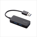 U3H-K315BBK 3ポートUSB3．0ハブ(ケーブル固定タイプ) ☆2個まで￥300ネコポス対応可能！