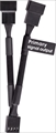 TTMOD PWM Fan 4 Pin Y-Cable 3 Pack AC-060-CO1OTN-F1 ☆6個まで￥250クリックポスト対応可能！