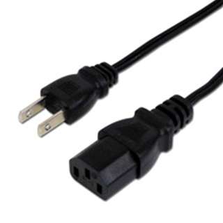 ACP-15S-BK AC電源ケーブル 極細ストレートタイプ 1．5m ☆2個まで￥250クリックポスト対応可能！