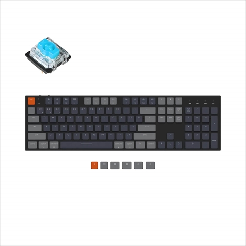 K5-B2-US Keychron K5 ワイヤレス・メカニカルキーボード RGBライト - US配列（テンキー付）-Gateron 青軸