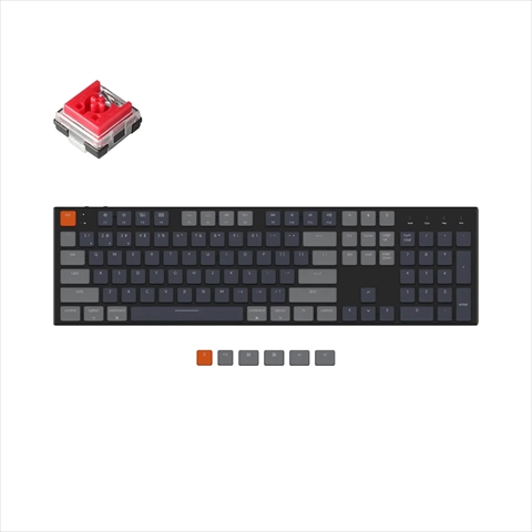 K5-E1-US Keychron K5 ワイヤレス・メカニカルキーボード RGBライト - US配列（テンキー付）-Keychron オプティカル（ホットスワップ） 赤軸