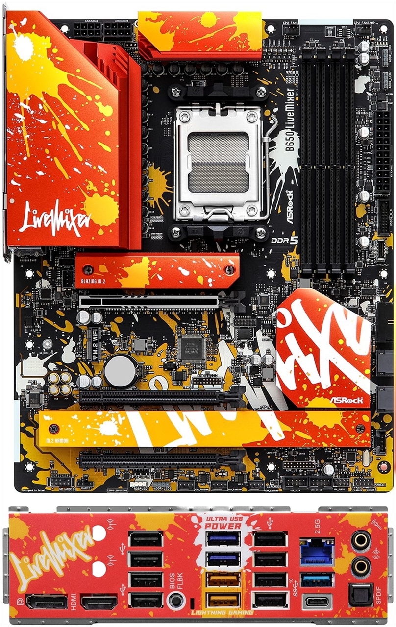 B650 LiveMixer | ATX | AMD SocketAM5 | マザーボード | PCパーツと