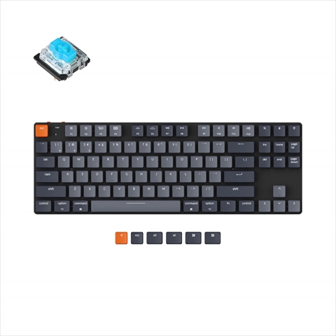 K1SE-A2-US Keychron K1SE ワイヤレス・メカニカルキーボード White LED - US配列（テンキーレス）-Gateron 青軸