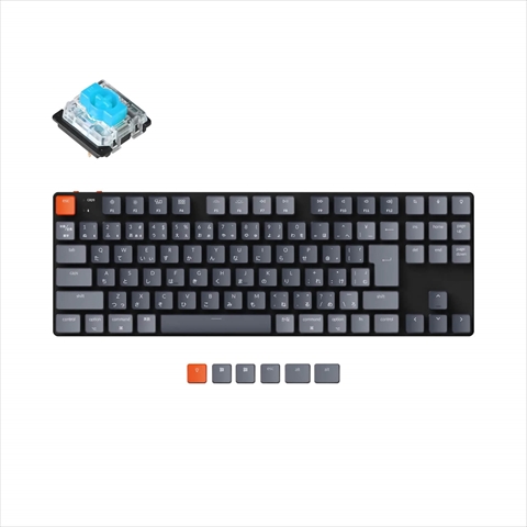 K1SE-B2-JIS Keychron K1SE ワイヤレス・メカニカルキーボード RGB - 日本語配列（テンキーレス）-Gateron 青軸