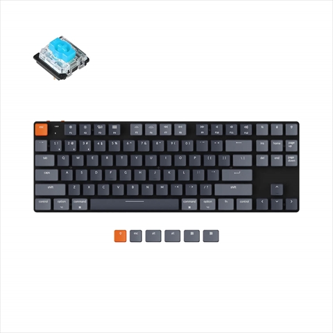 K1SE-B2-US Keychron K1SE ワイヤレス・メカニカルキーボード RGB - US配列（テンキーレス）-Gateron 青軸
