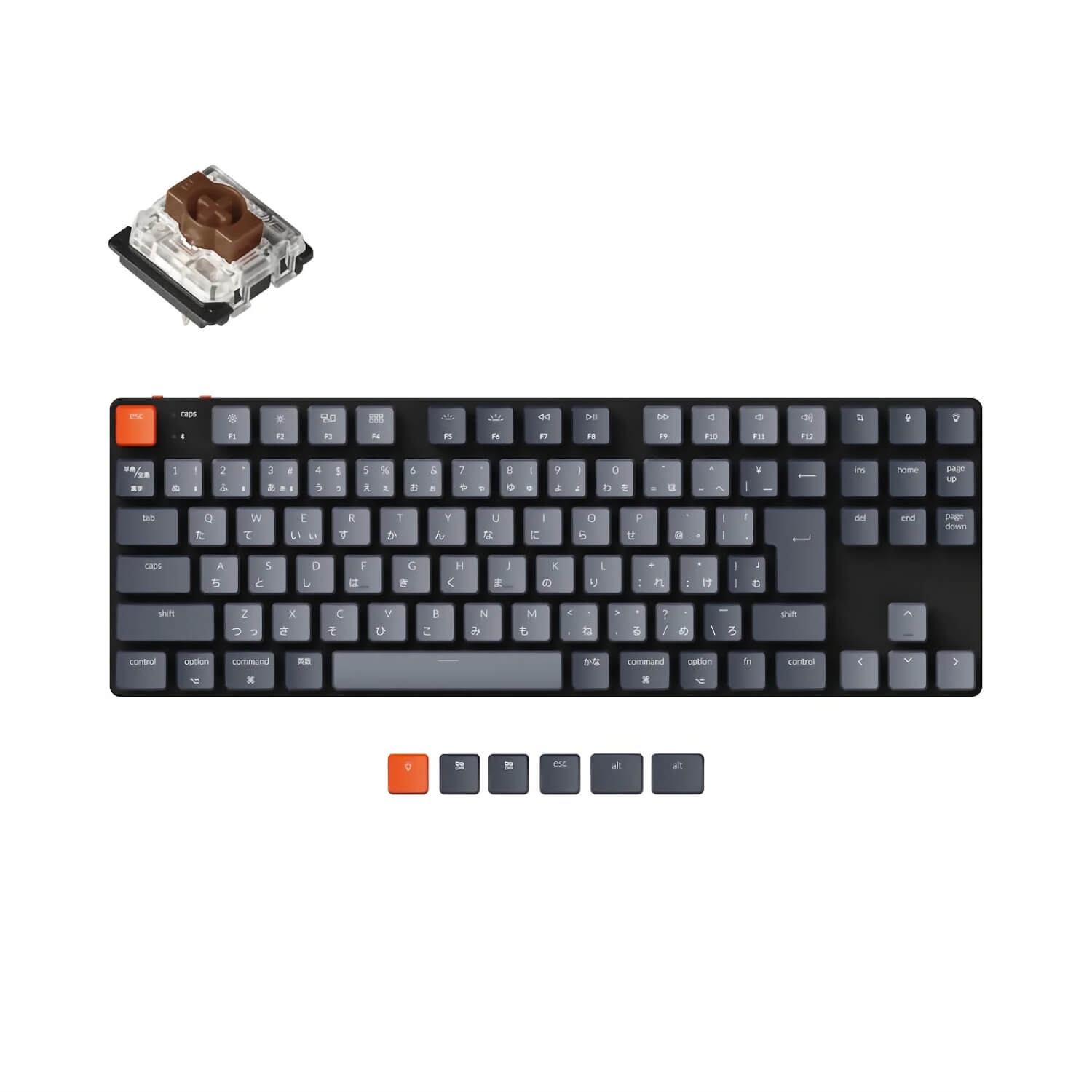 Keychron K1se ワイヤレス メカニカルキーボード White Led 日本語配列 テンキーレス Gateron ホットスワップ 茶軸 K1se G3 Jis キーボード ゲーミングデバイス ゲーミング Pcパーツと自作パソコン 組み立てパソコンの専門店 1 S Pcワンズ