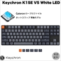 Keychron K1SE ワイヤレス・メカニカルキーボード White LED - US配列（テンキーレス）-Gateron（ホットスワップ） 青軸 K1SE-G2-US