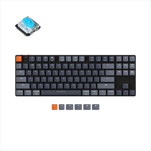 Keychron K1SE ワイヤレス・メカニカルキーボード RGB - US配列（テンキーレス）-Gateron（ホットスワップ） 青軸 K1SE-H2-US