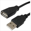 USB2-EXA18BK USB2.0延長ケーブル Aオス-Aメス 1.8m ブラック