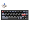 Q2-M2-US Keychron Q2 QMK カスタム・メカニカルキーボード　ノブバージョン - US配列（テンキーレス）- 組み立て済み / カーボンブラック / Gateron G Proスイッチ（ホットスワップ） 青軸