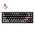 Q2-M3-US Keychron Q2 QMK カスタム・メカニカルキーボード　ノブバージョン - US配列（テンキーレス）- 組み立て済み / カーボンブラック / Gateron G Proスイッチ（ホットスワップ） 茶軸