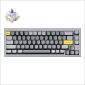 Q2-N2-US Keychron Q2 QMK カスタム・メカニカルキーボード　ノブバージョン - US配列（テンキーレス）- 組み立て済み / シルバーグレー / Gateron G Proスイッチ（ホットスワップ） 青軸
