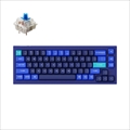 Q2-O2-US Keychron Q2 QMK カスタム・メカニカルキーボード　ノブバージョン - US配列（テンキーレス）- 組み立て済み / ネイビーブルー / Gateron G Proスイッチ（ホットスワップ） 青軸
