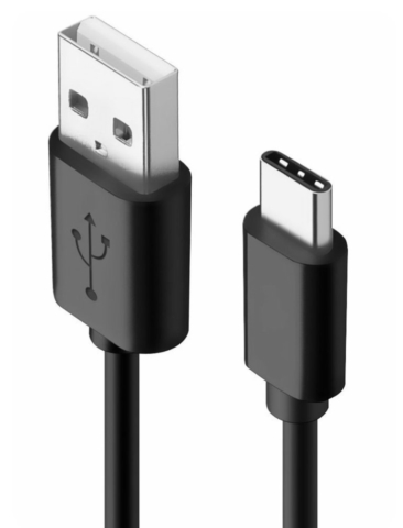 AT-CASTUSC01 ブラック 3．0A急速充電対応TYPE-C充電通信ケーブル 50cm ☆6個まで￥250クリックポスト対応可能！