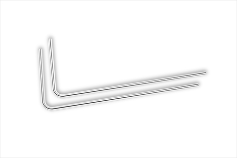 EK-Loop Metal Tube 14mm 0.8m Pre-Bent 90° - Nickel (2pcs) 