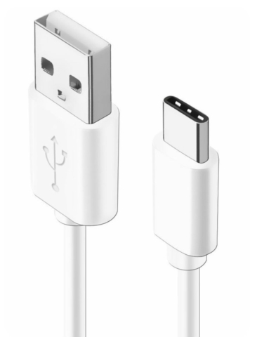 AT-CASTUSC01 ホワイト 3．0A急速充電対応TYPE-C充電通信ケーブル 50cm ☆6個まで￥250クリックポスト対応可能！