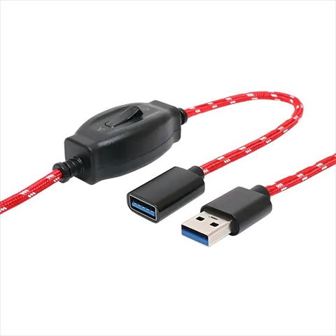 USB-EXS301/RD ON/OFFスイッチ付USB延長ケーブル こたつケーブル風 1m | USBケーブル | 各種ケーブル |  PCパーツと自作パソコン・組み立てパソコンの専門店 | 1's PCワンズ