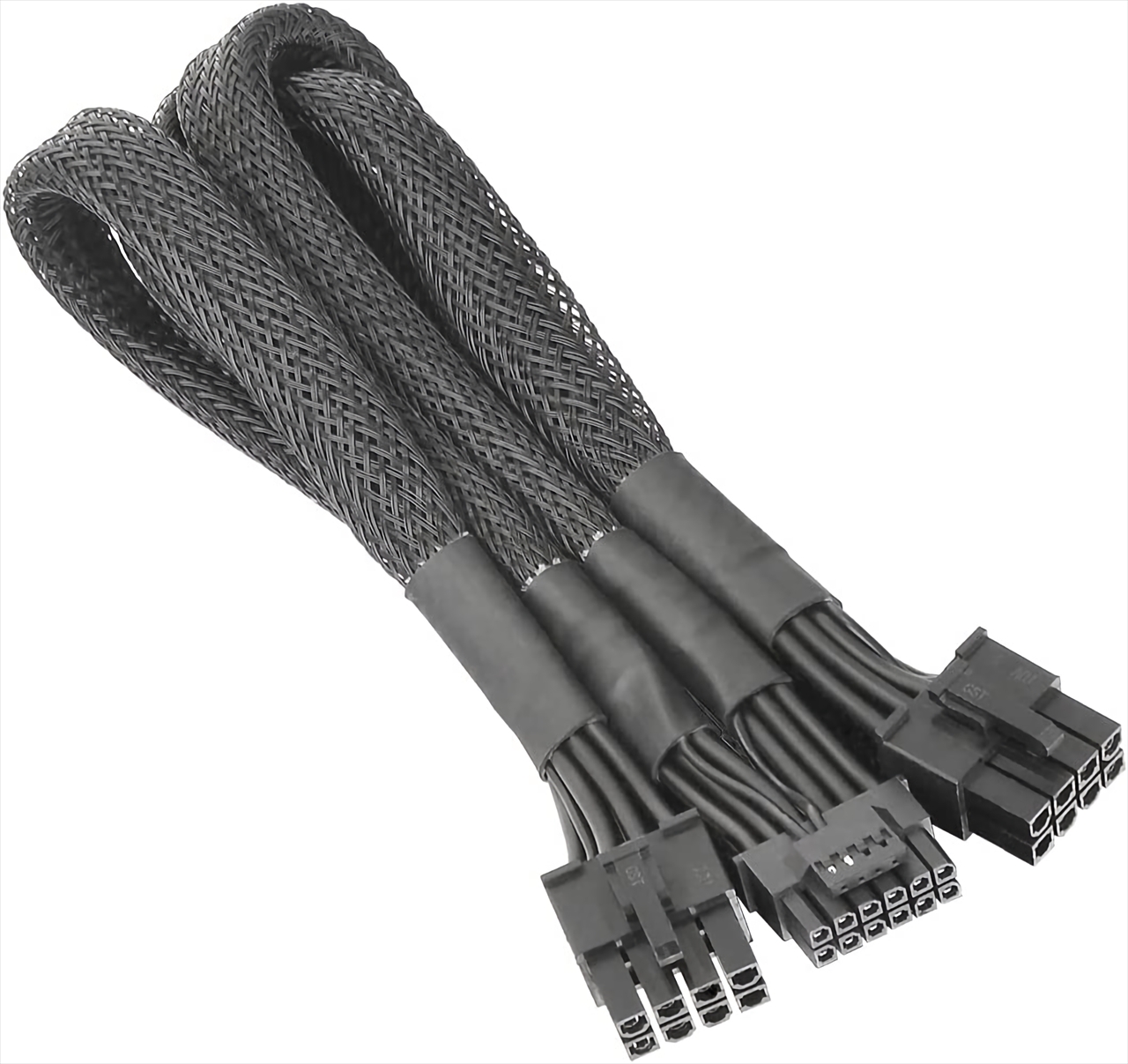 Sleeved PCIe Gen 5 Splitter Cables (Dual 8Pin to 12+4Pin)/600mm