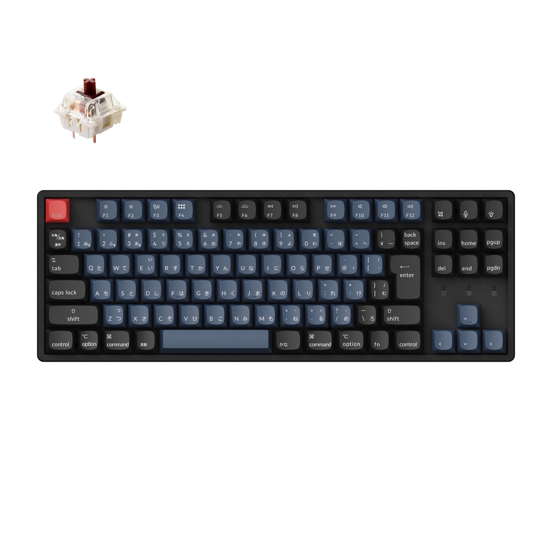 Keychron K8 Pro Qmk Via ワイヤレス メカニカルキーボード Rgb Jis配列 テンキーレス 組み立て済み ブラック Gateron P Pro スイッチ ホットスワップ 茶軸 K8p J3 Jis キーボード ゲーミングデバイス ゲーミング Pcパーツと自作パソコン
