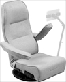GX-250-GY ゲーミング座椅子 「ハグポッド」 「曲がる＆上がる肘掛け」搭載、あなたをそっとハグする座椅子
