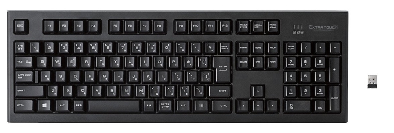 【翌日発送可能】 TK-FDM088TBK ワイヤレスプレミアムメンブレンキーボード パソコン用キーボード