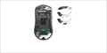 SK-GL-M42-WHITE Xtrfy M42 / M42 WIRELESS GLASS SKATES マウスソール（M42用 強化ガラス マウスフィート）