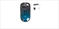 SK-GL-MZ1-WHITE Xtrfy MZ1 / MZ1 WIRELESS GLASS SKATES マウスソール（MZ1用 強化ガラス マウスフィート）