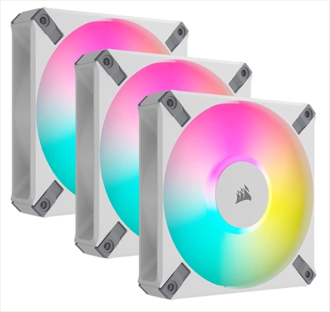 AF120 RGB ELITE WHITE Triple Fan Kit (CO-9050158-WW) ファン3個、Lighting Node COREセットの標準モデル